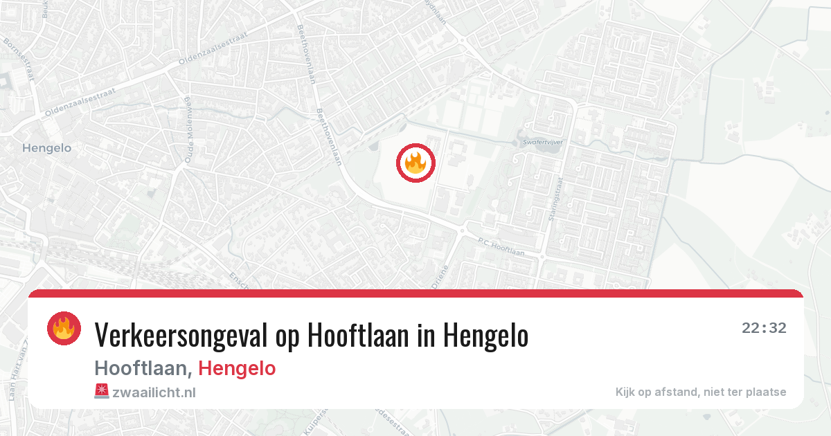 Verkeersongeval op Hooftlaan in Hengelo — 19 jun 2026