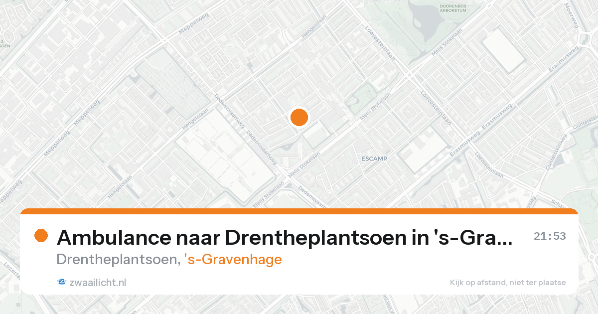 Ambulance naar Drentheplantsoen in 's-Gravenhage — 22 aug 2026