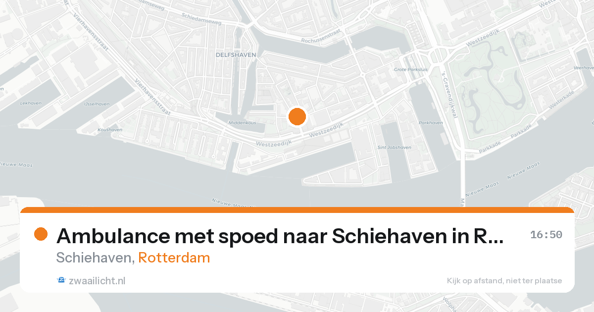 Ambulance met spoed naar Schiehaven in Rotterdam — 21 aug 2026