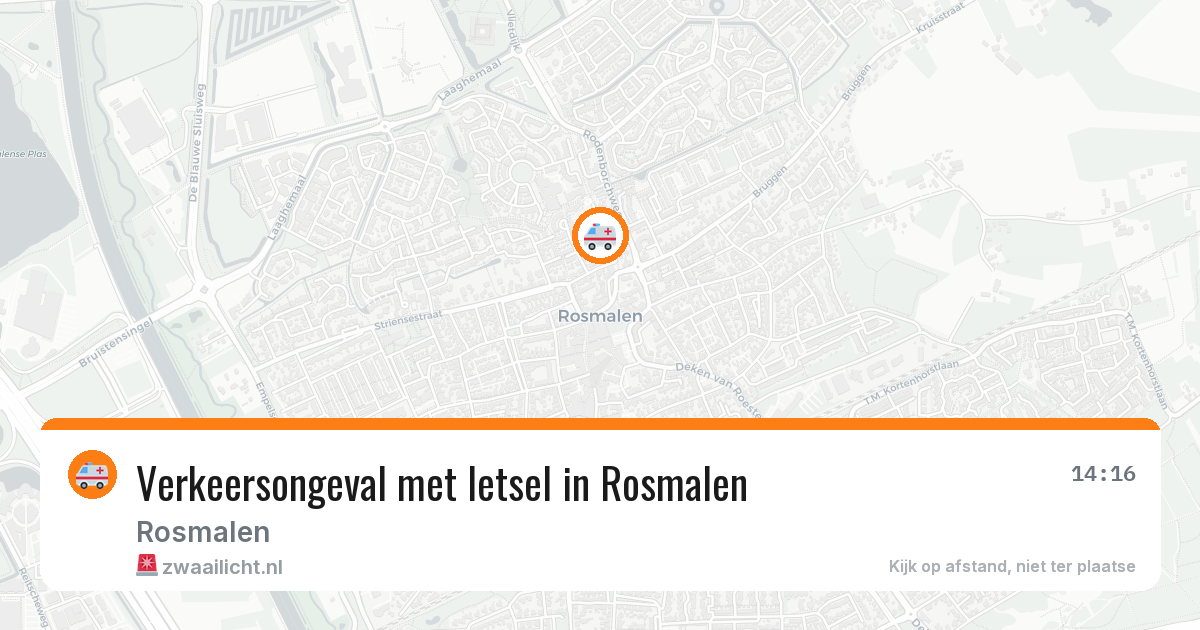 Verkeersongeval met letsel in Rosmalen — 22 mrt 2026