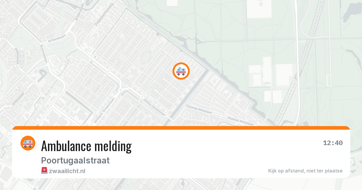 Ambulance melding — 30 jan 2026