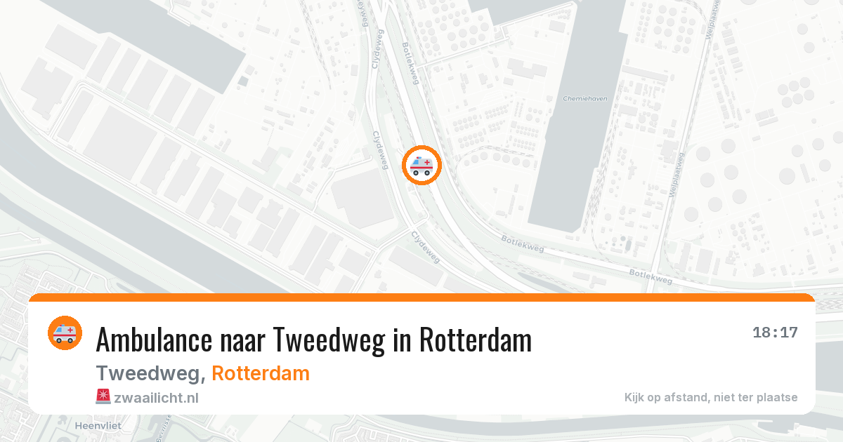 Ambulance naar Tweedweg in Rotterdam — 19 jul 2026