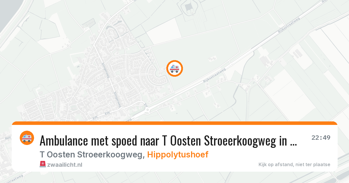 Ambulance met spoed naar T Oosten Stroeerkoogweg in Hippolytushoef — 15 jun 2026