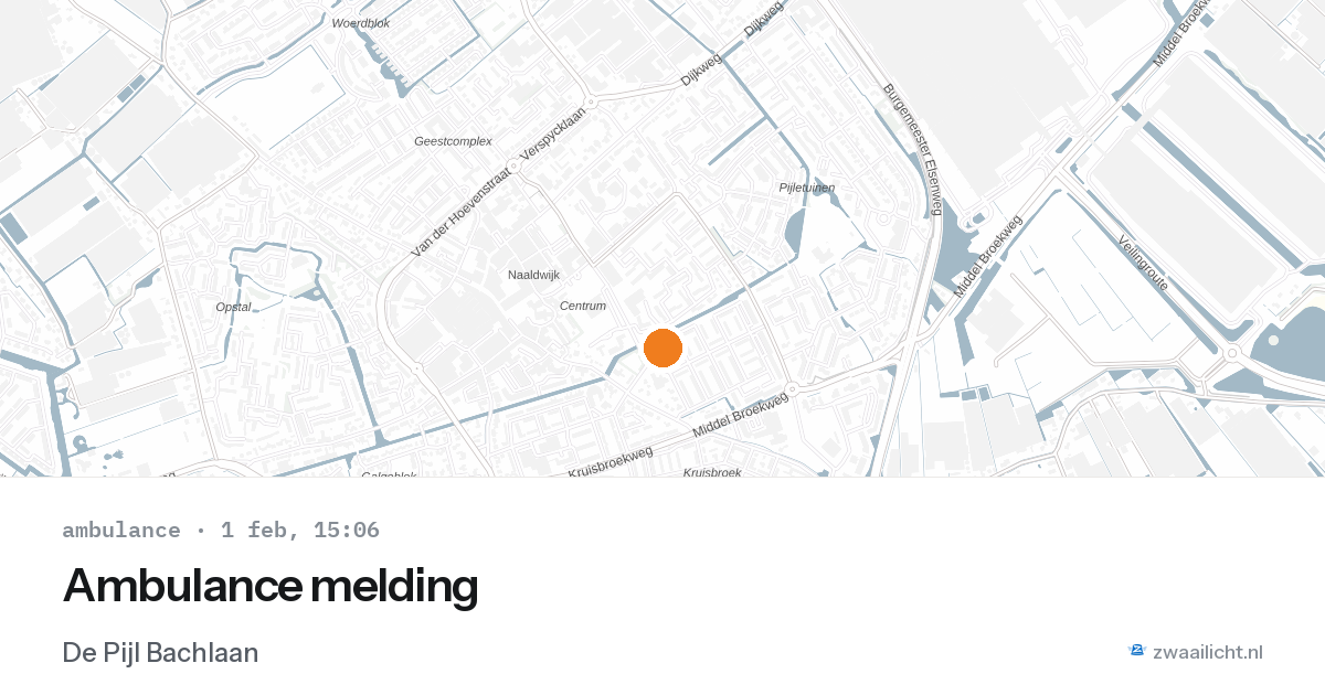Ambulance melding — 1 feb 2026