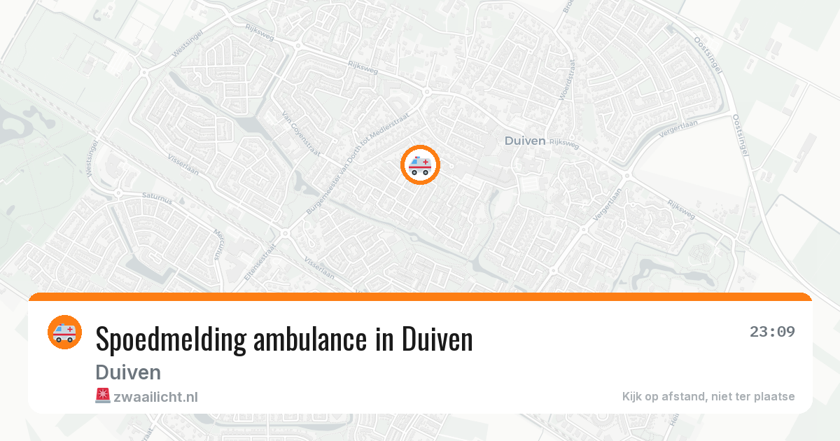 Spoedmelding ambulance in Duiven — 10 aug 2026