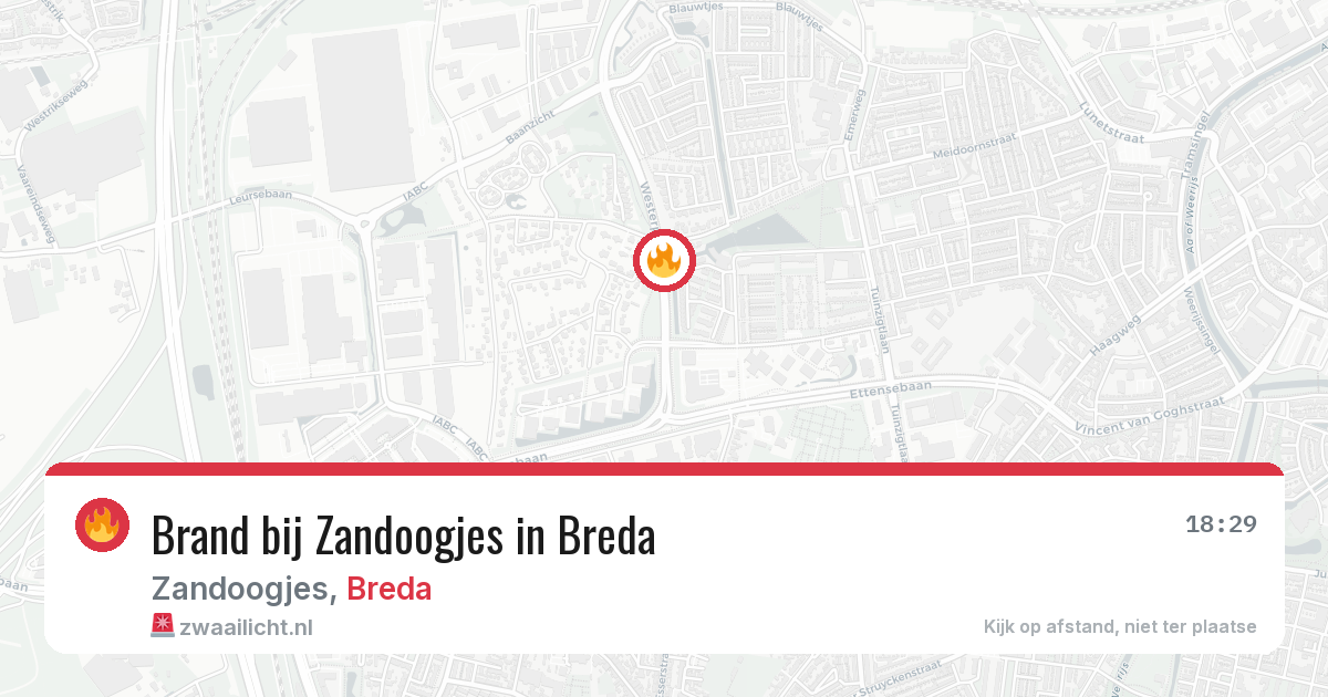 Brand bij Zandoogjes in Breda — 7 apr 2026