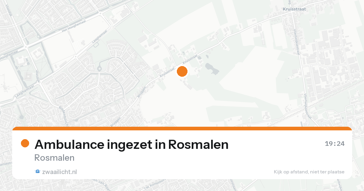 Ambulance ingezet in Rosmalen — 14 aug 2026