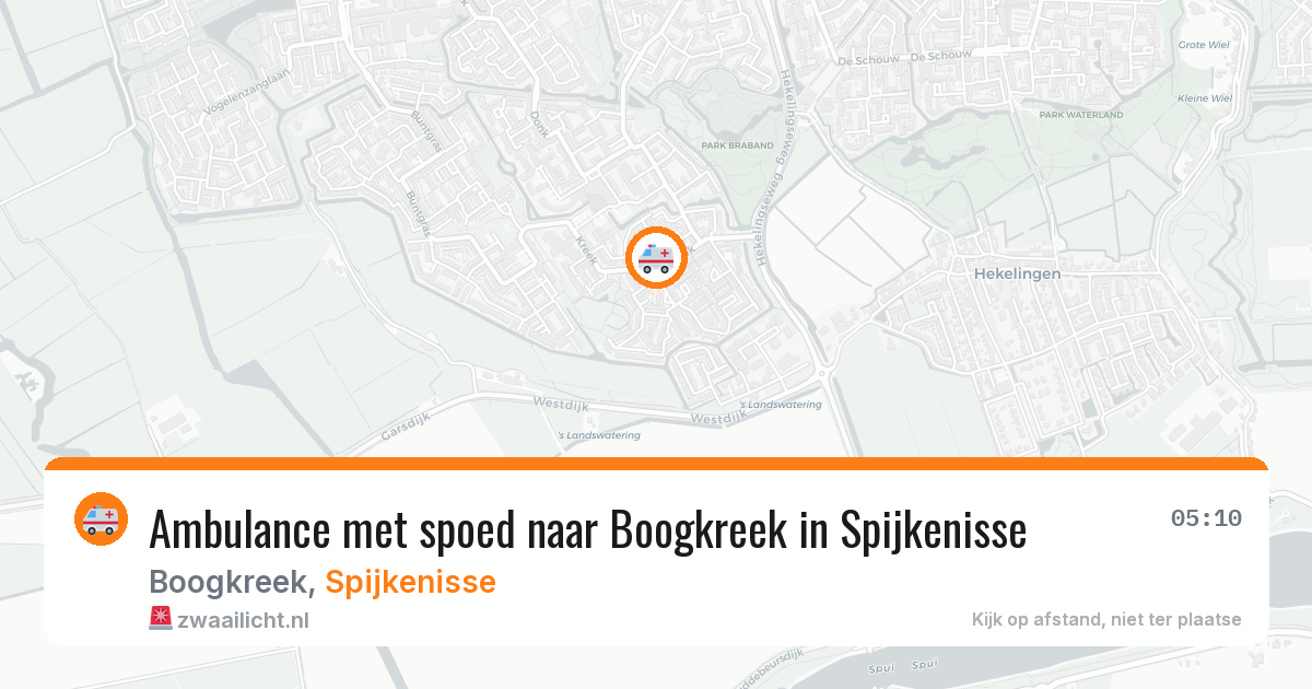Ambulance met spoed naar Boogkreek in Spijkenisse — 7 jun 2026