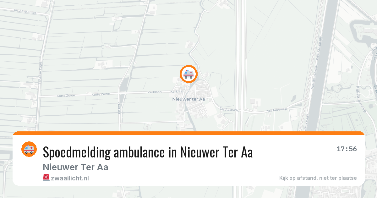 Spoedmelding ambulance in Nieuwer Ter Aa — 6 aug 2026
