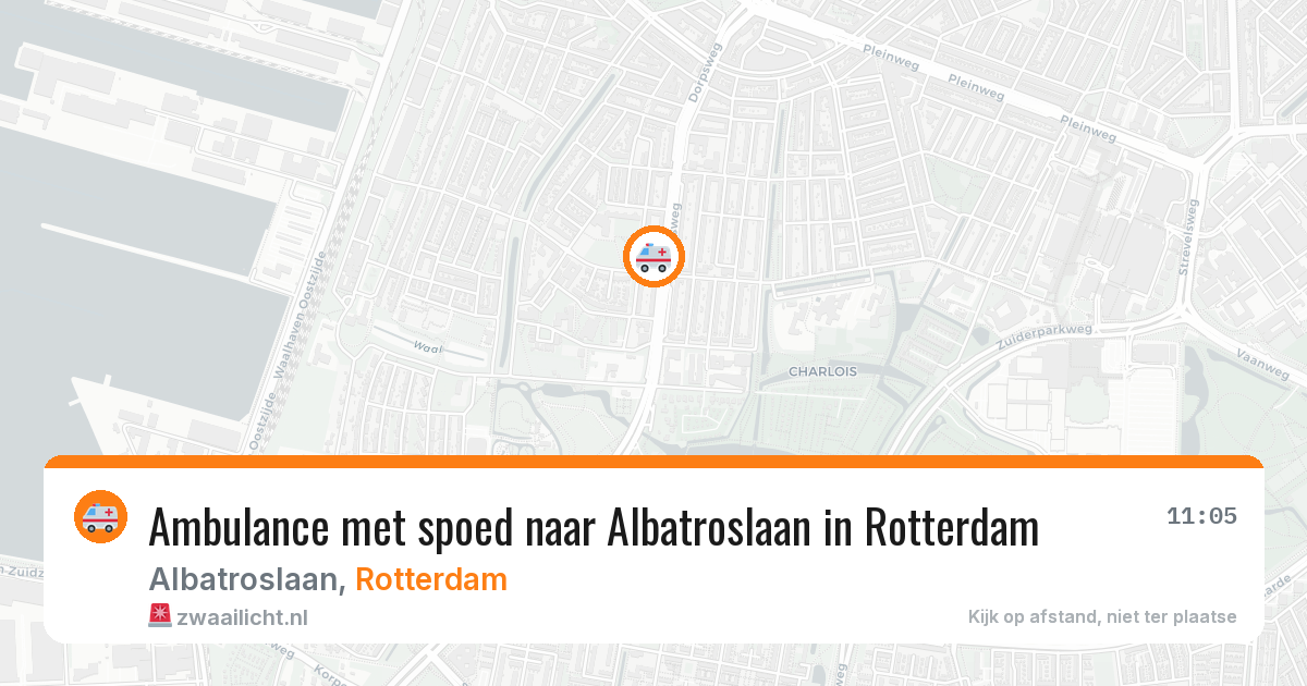 Ambulance met spoed naar Albatroslaan in Rotterdam — 5 apr 2026