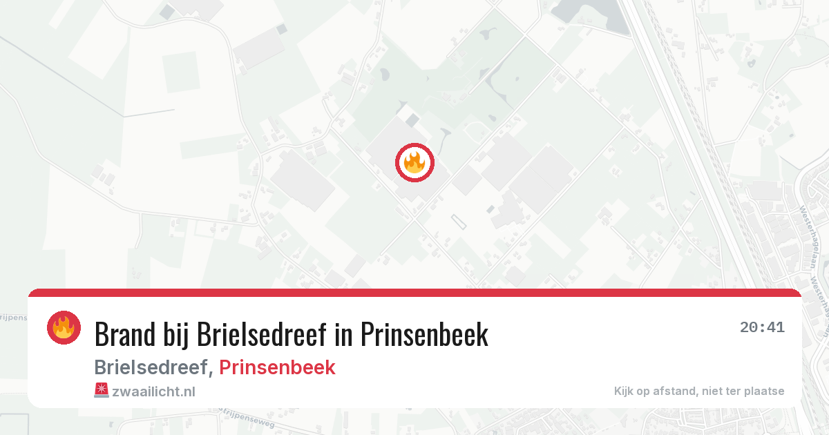 Brand bij Brielsedreef in Prinsenbeek — 12 aug 2026