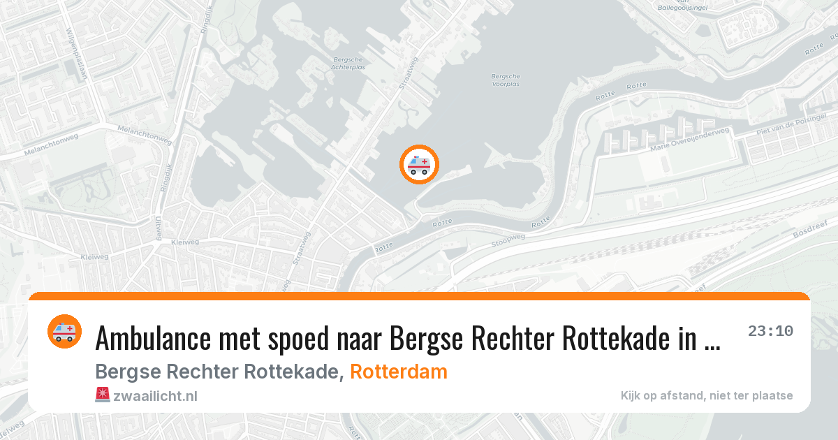 Ambulance met spoed naar Bergse Rechter Rottekade in Rotterdam — 19 mei 2026