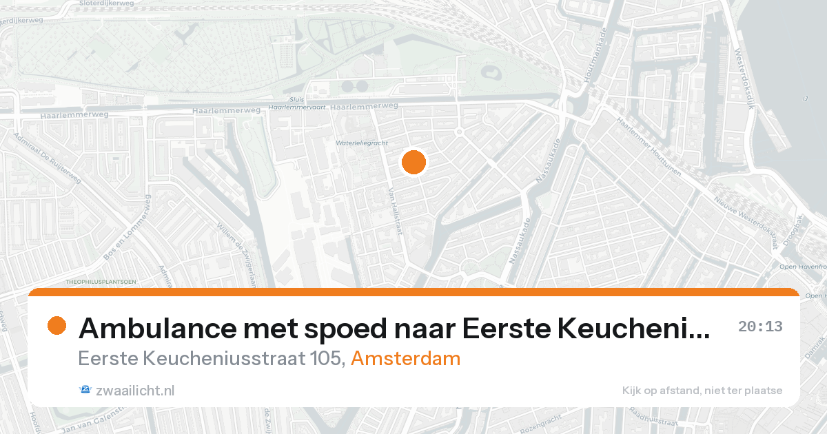Ambulance met spoed naar Eerste Keucheniusstraat in Amsterdam — 14 jun 2026