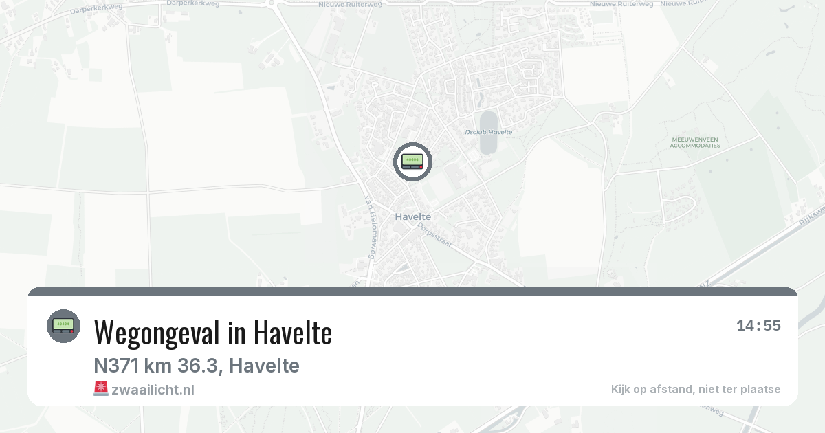 Wegongeval in Havelte — 2 mrt 2026