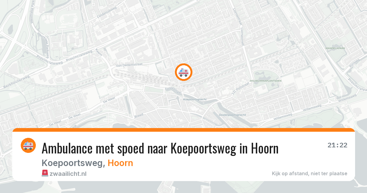 Ambulance met spoed naar Koepoortsweg in Hoorn — 8 feb 2026