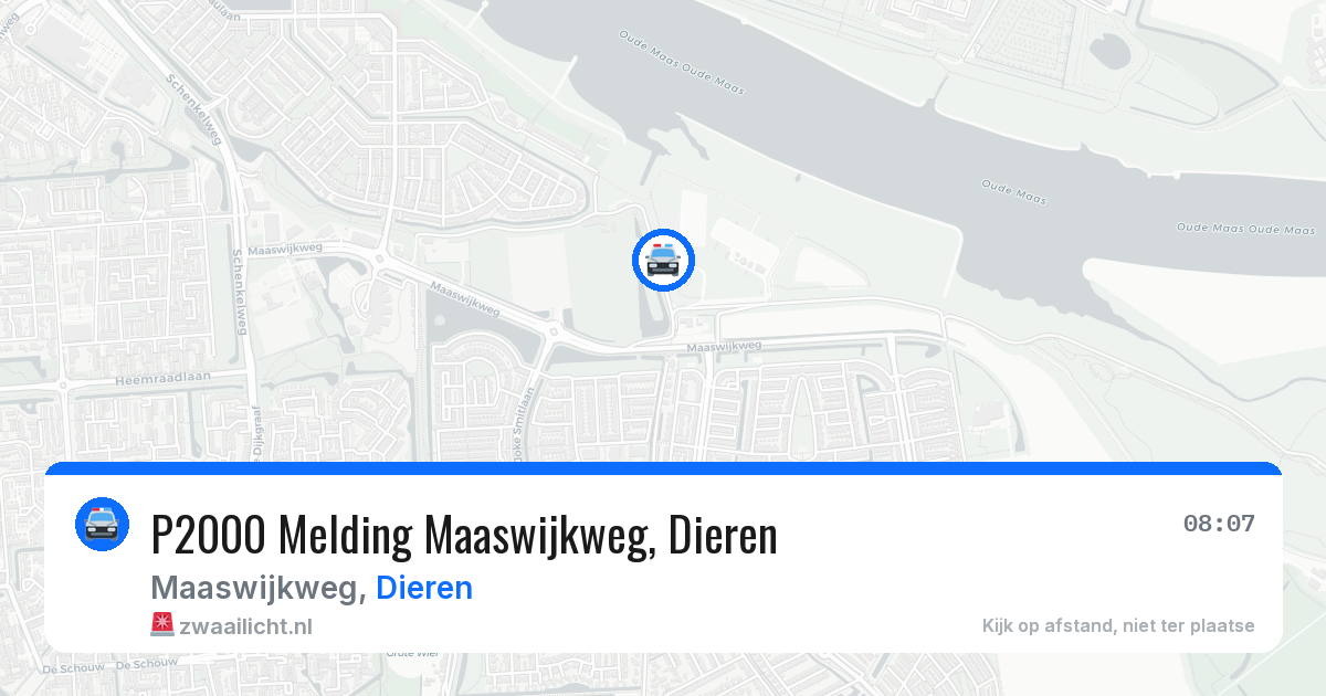P2000 Melding Maaswijkweg, Dieren — 12 mei 2026
