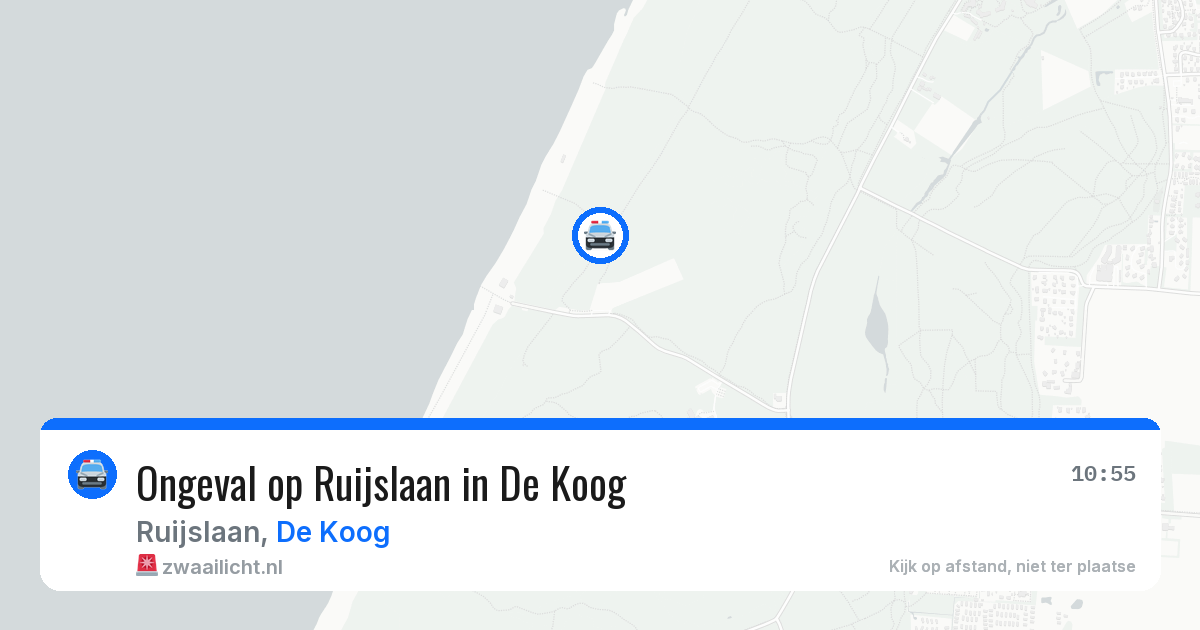 Ongeval op Ruijslaan in De Koog — 5 jul 2026