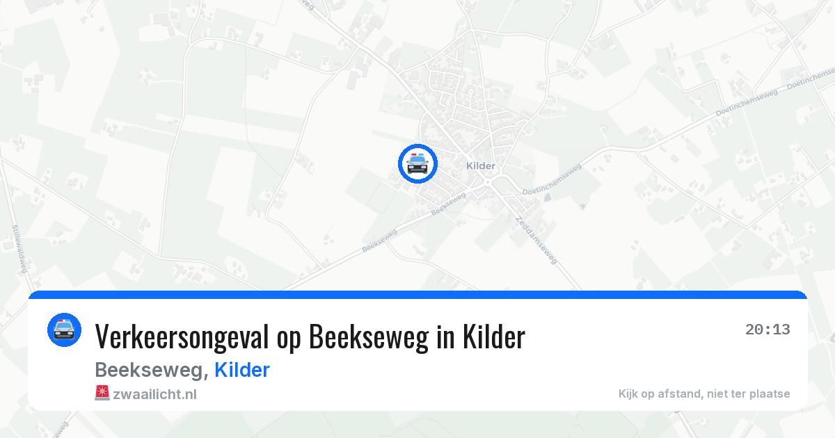Verkeersongeval op Beekseweg in Kilder — 29 mei 2026