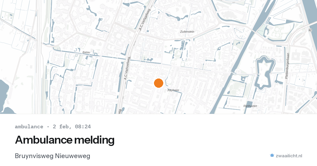 Ambulance melding — 2 feb 2026
