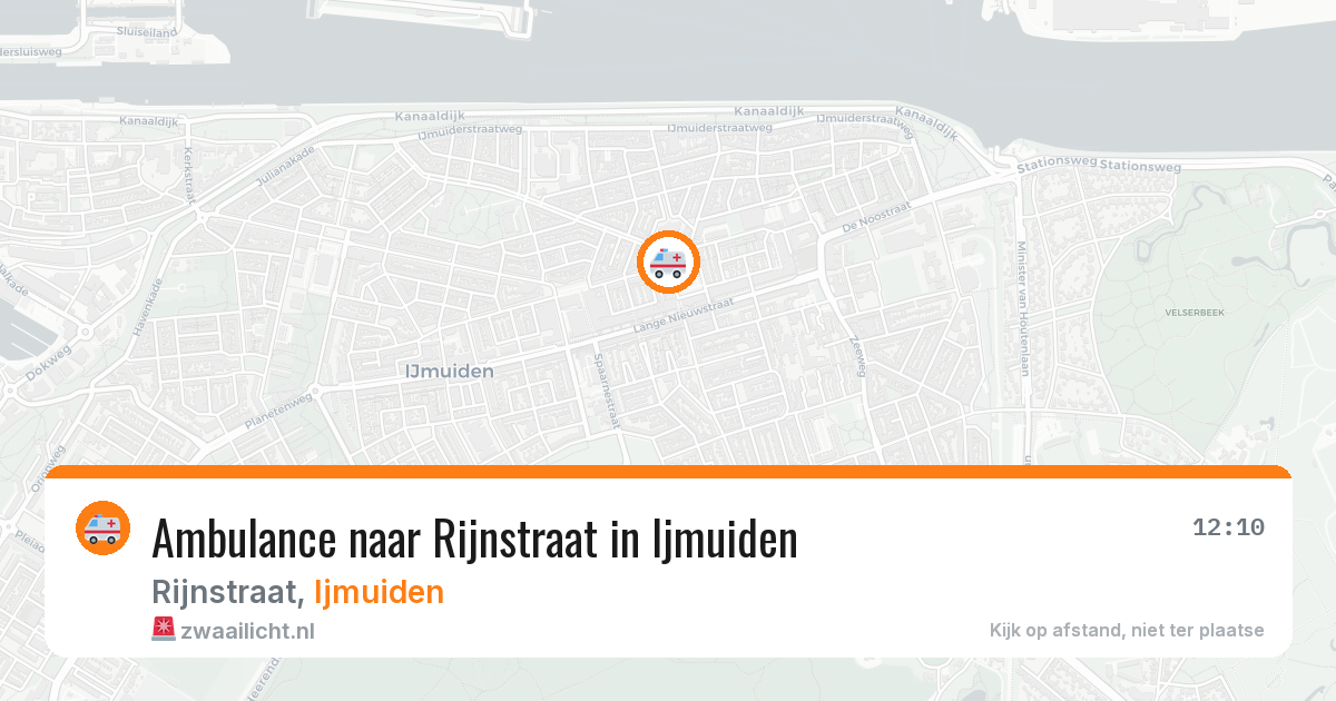 Ambulance naar Rijnstraat in Ijmuiden — 24 mrt 2026