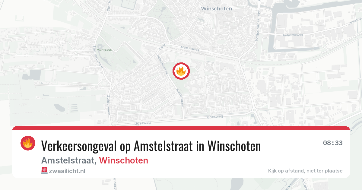 Verkeersongeval op Amstelstraat in Winschoten — 12 mrt 2026