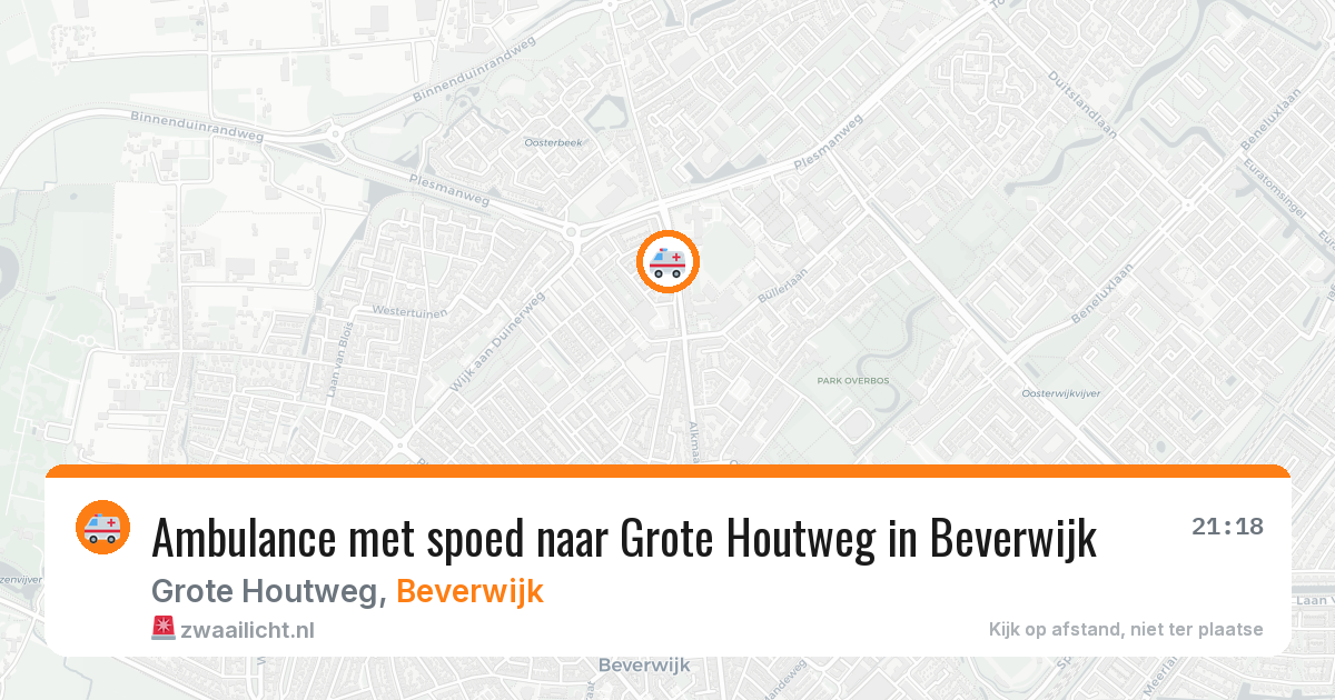 Ambulance met spoed naar Grote Houtweg in Beverwijk — 4 jun 2026