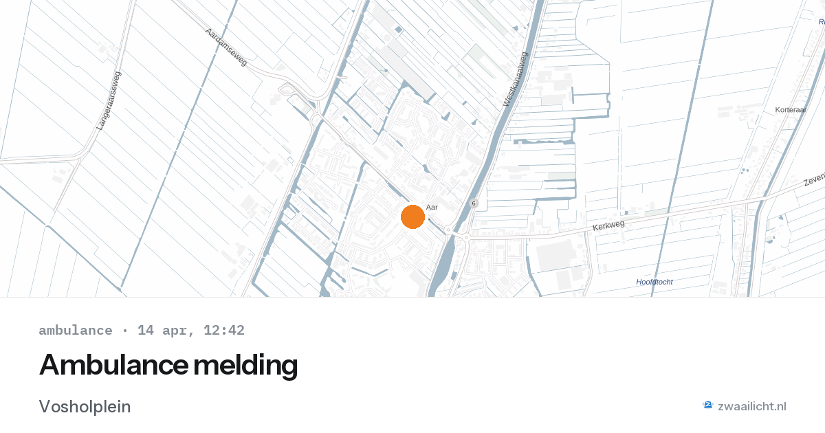 Ambulance melding — 14 apr 2026