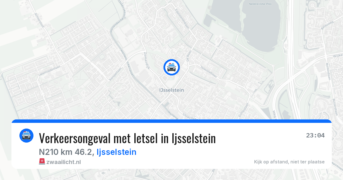 Verkeersongeval met letsel in Ijsselstein — 16 jun 2026
