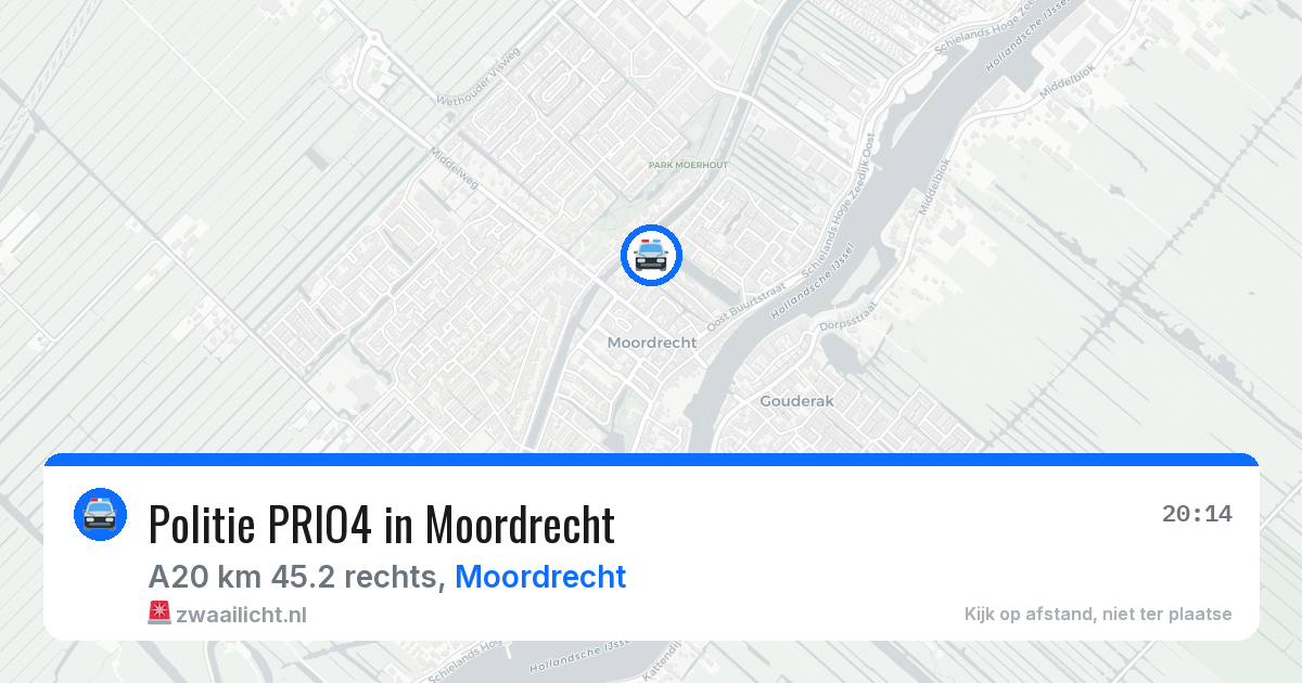 Politie PRIO4 in Moordrecht — 7 apr 2026 | 🚨 Zwaailicht.nl