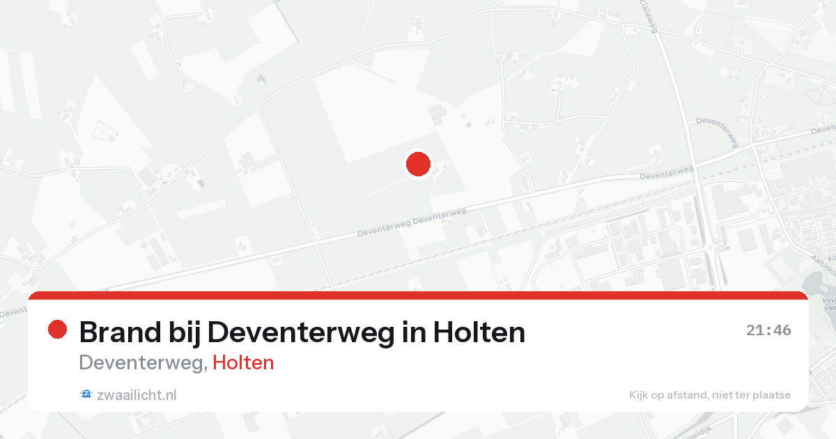 Brand bij Deventerweg in Holten — 14 aug 2026