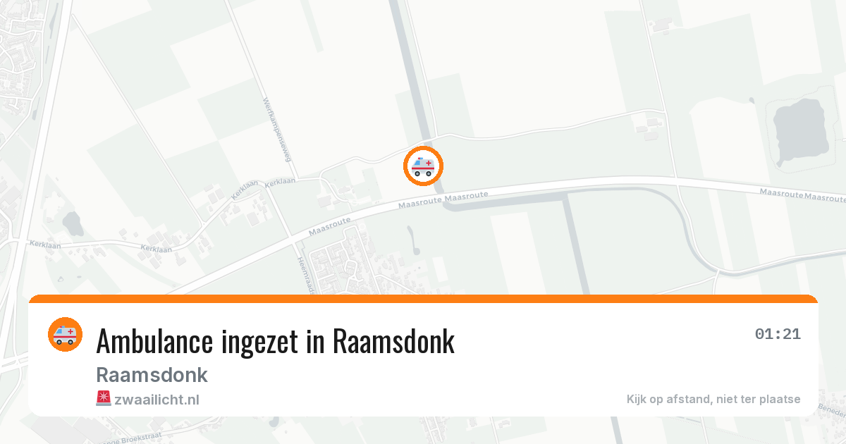Ambulance ingezet in Raamsdonk — 11 aug 2026