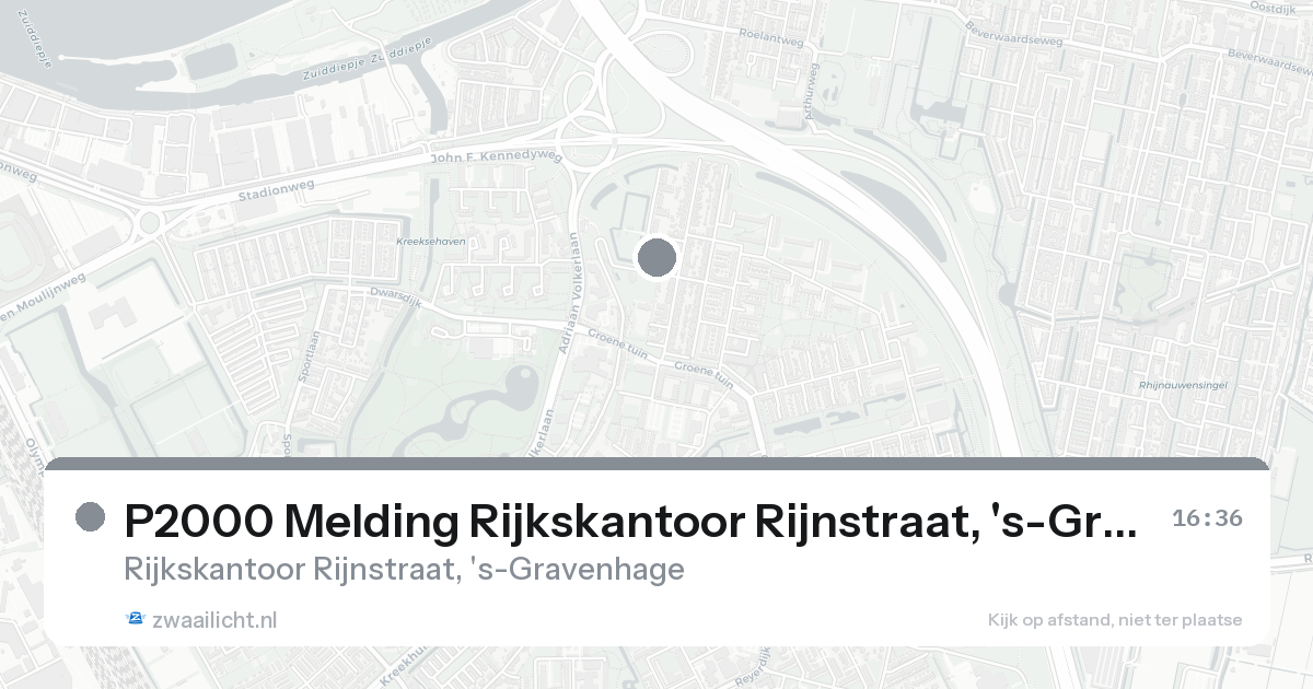 P2000 Melding Rijkskantoor Rijnstraat, 's-Gravenhage — 30 jan 2026