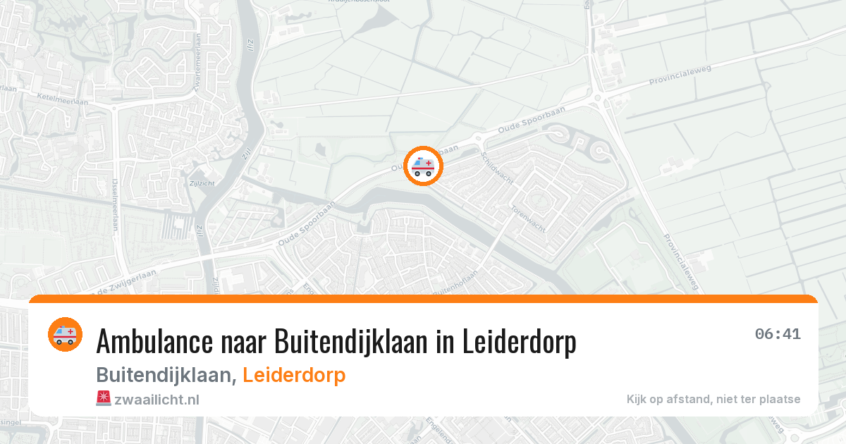 Ambulance naar Buitendijklaan in Leiderdorp — 24 jun 2026