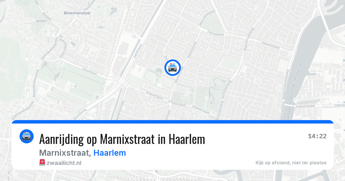 Aanrijding op Marnixstraat in Haarlem — 23 jun 2026