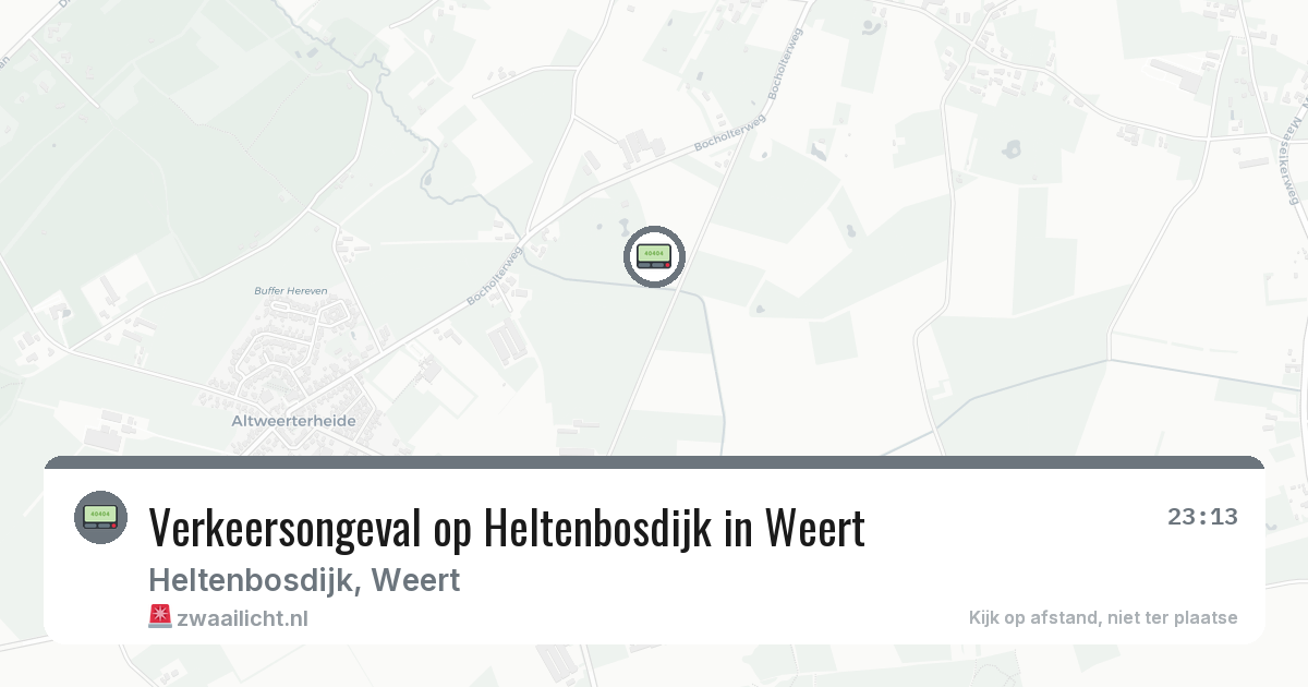 Verkeersongeval op Heltenbosdijk in Weert — 30 jan 2026