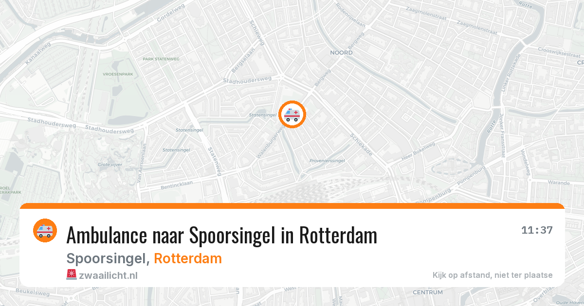 Ambulance naar Spoorsingel in Rotterdam — 22 jun 2026