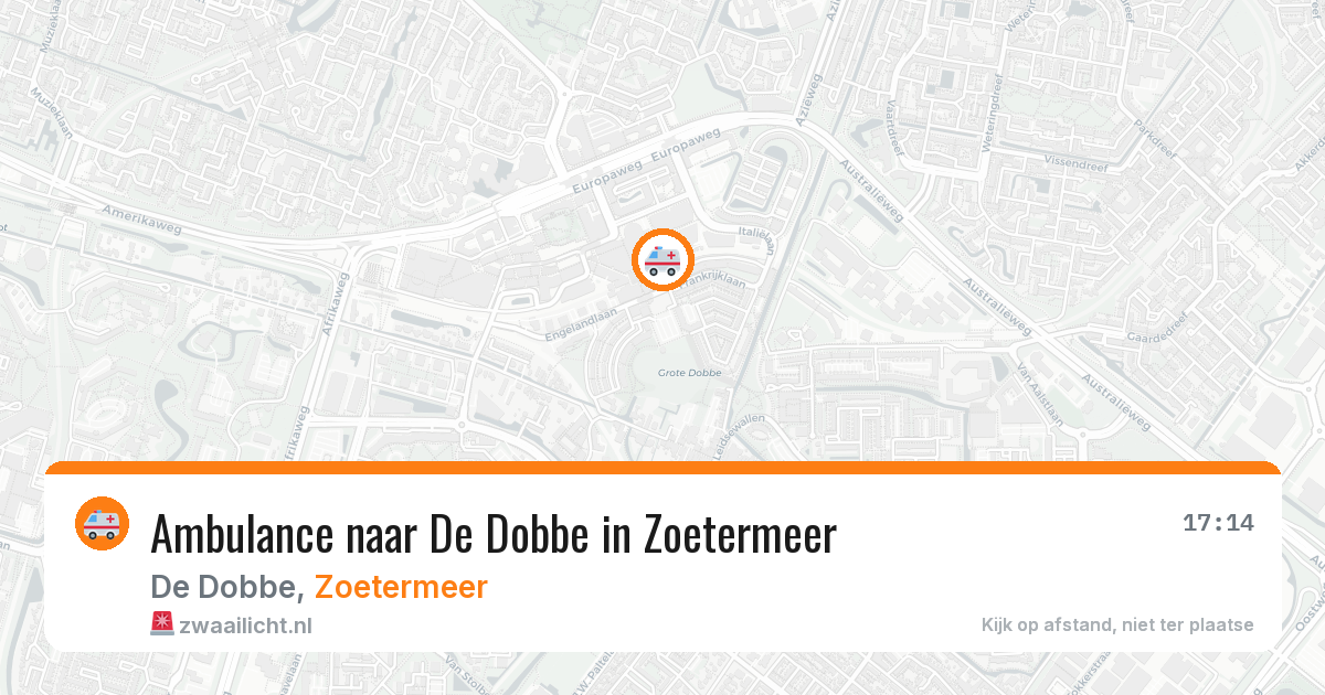 Ambulance naar De Dobbe in Zoetermeer — 22 mei 2026