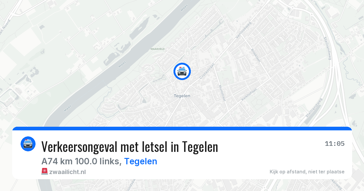 Verkeersongeval met letsel in Tegelen — 24 mei 2026