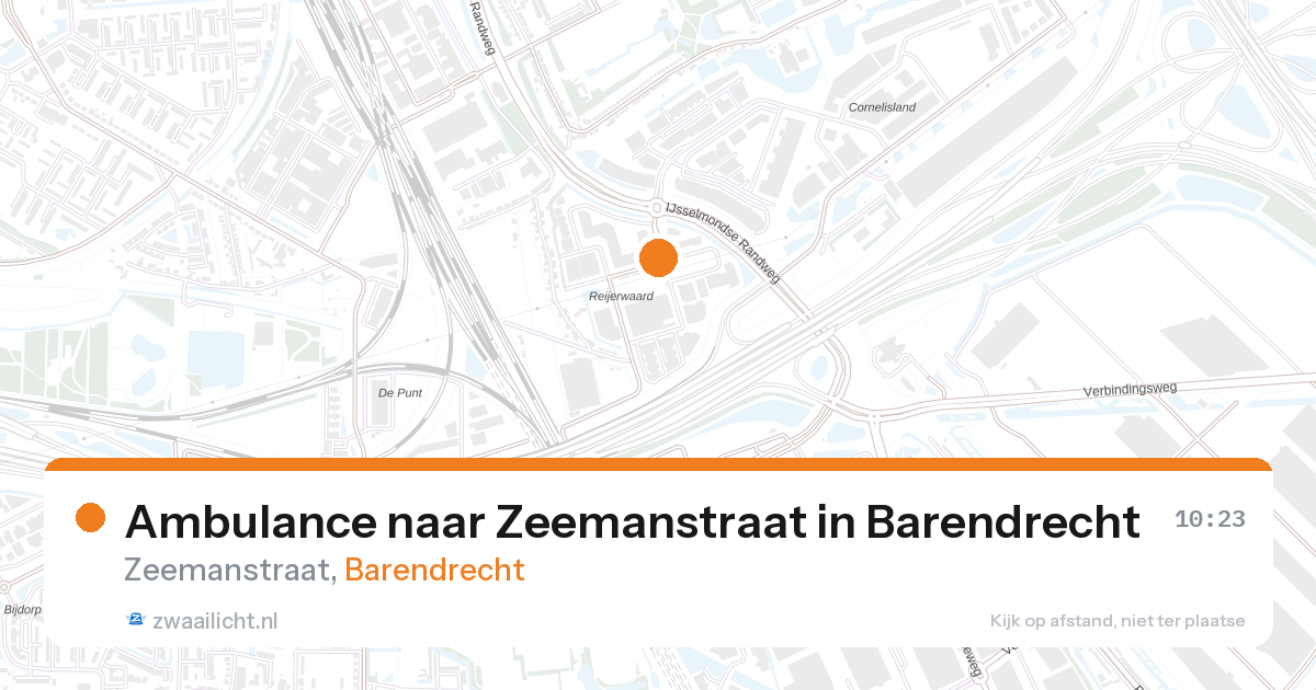 Ambulance naar Zeemanstraat in Barendrecht — 28 aug 2026
