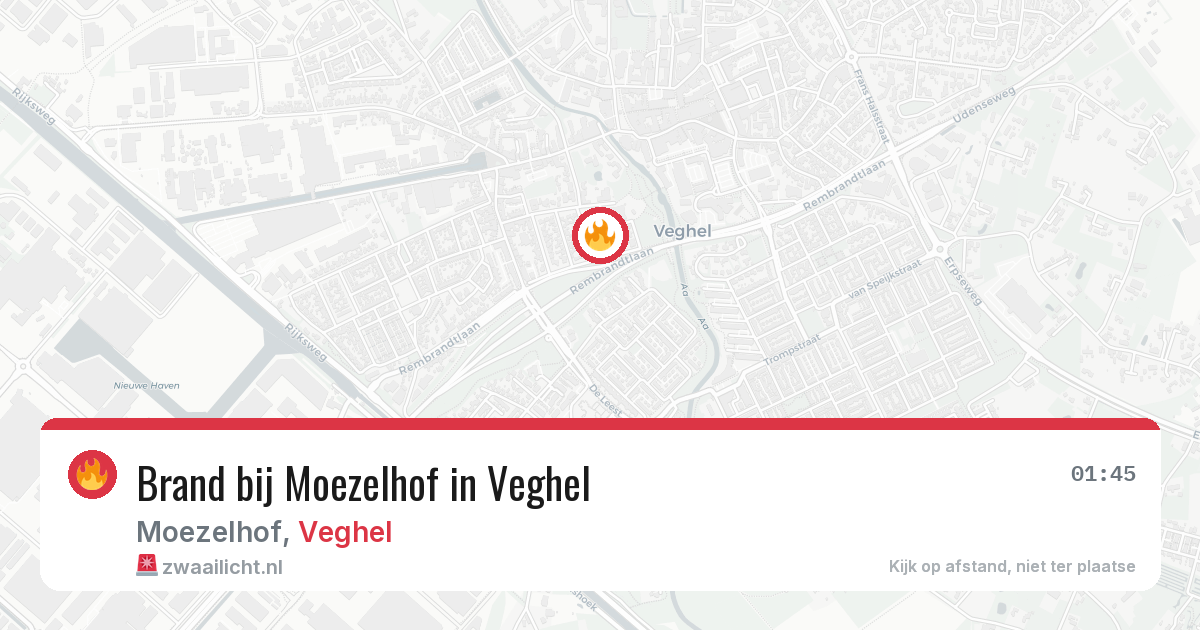Brand bij Moezelhof in Veghel — 5 mrt 2026