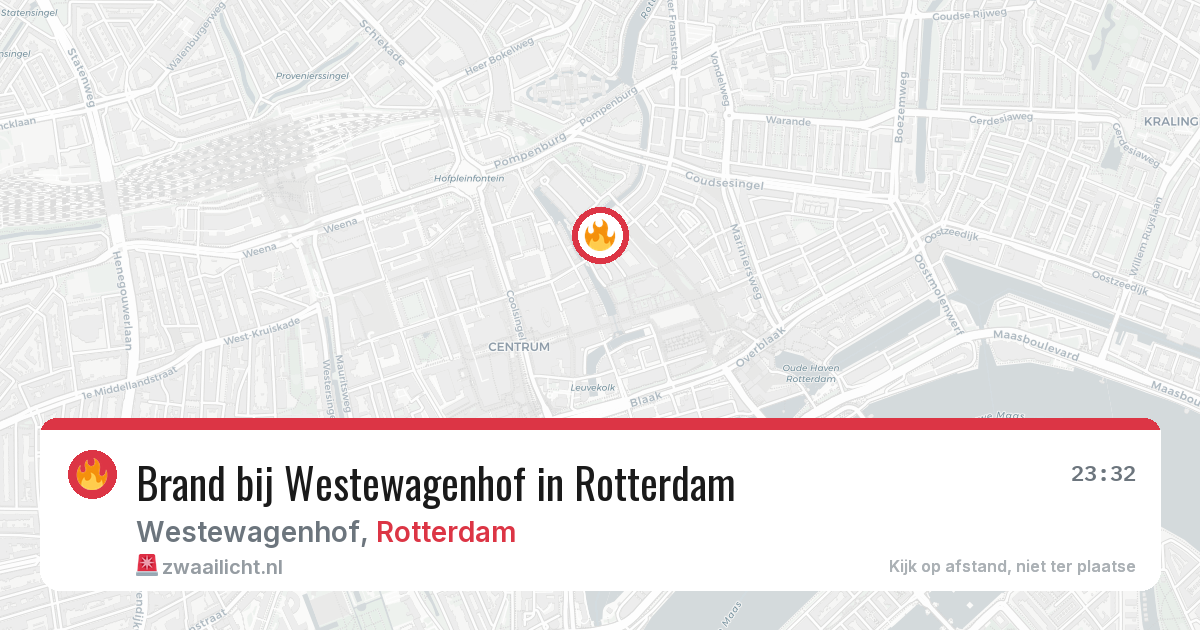 Brand bij Westewagenhof in Rotterdam — 12 mei 2026