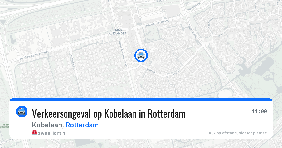 Verkeersongeval op Kobelaan in Rotterdam — 4 jun 2026
