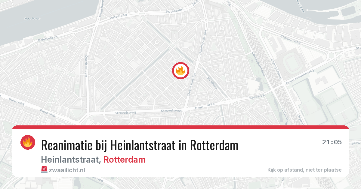 Reanimatie bij Heinlantstraat in Rotterdam — 7 jul 2026