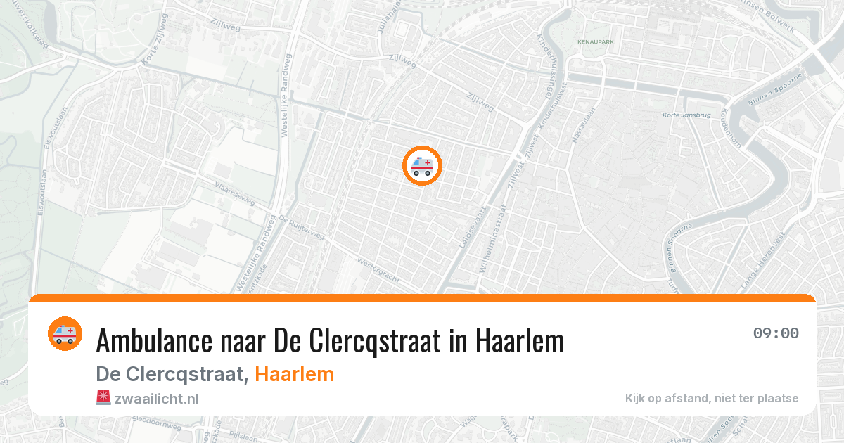 Ambulance naar De Clercqstraat in Haarlem — 28 jul 2026