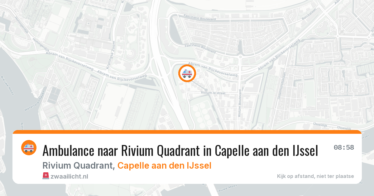 Ambulance naar Rivium Quadrant in Capelle aan den IJssel — 4 mei 2026