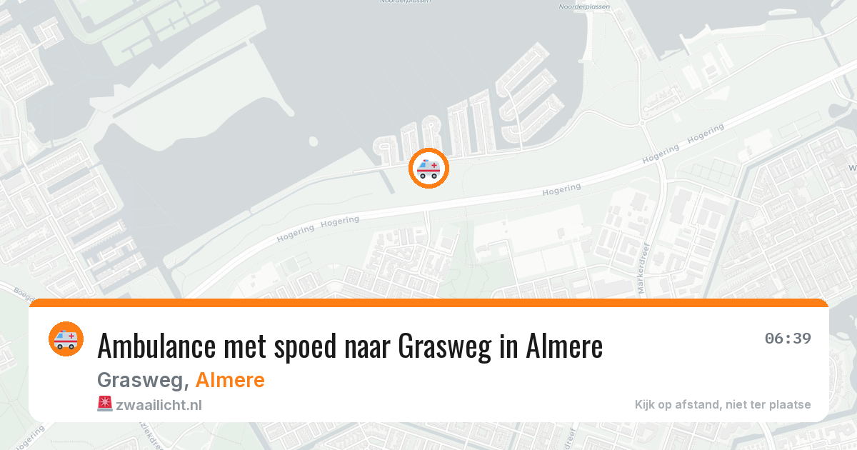 Ambulance met spoed naar Grasweg in Almere — 29 apr 2026