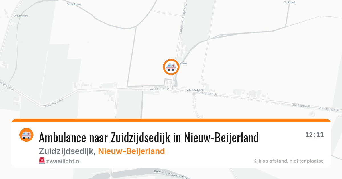 Ambulance naar Zuidzijdsedijk in Nieuw-Beijerland — 29 jun 2026