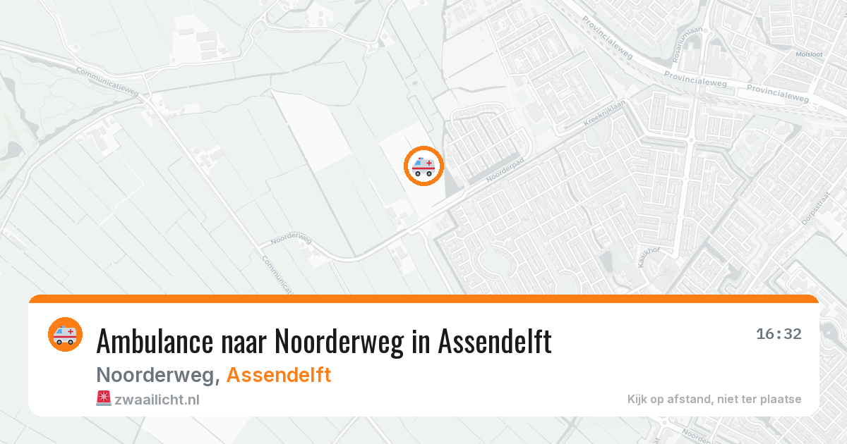 Ambulance naar Noorderweg in Assendelft — 24 mei 2026