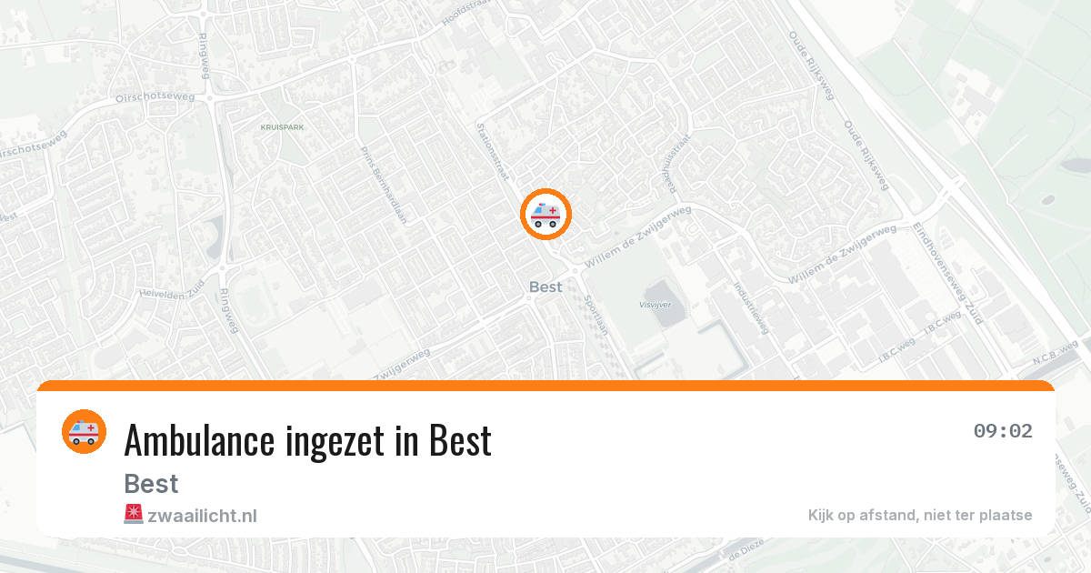 Ambulance ingezet in Best — 5 mrt 2026
