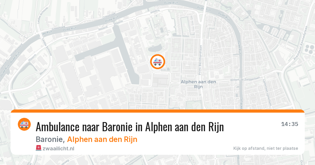 Ambulance naar Baronie in Alphen aan den Rijn — 25 jun 2026